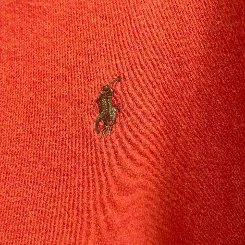 Ralph Lauren Polo Mens XL Smooth Cotton Custom Fit Brown Pony Logo Preppy